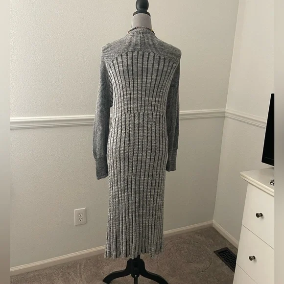 Free People Black & White Maxi Cardigan - Picture 3 of 4